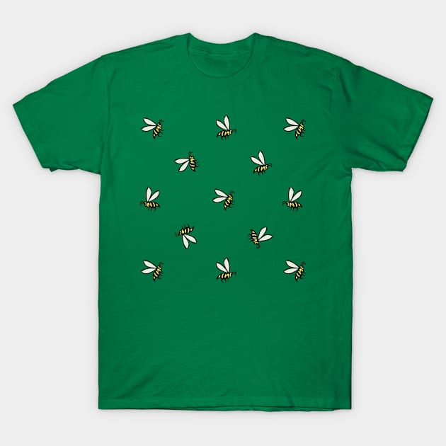 Flying Bees T-Shirt by deepfuze